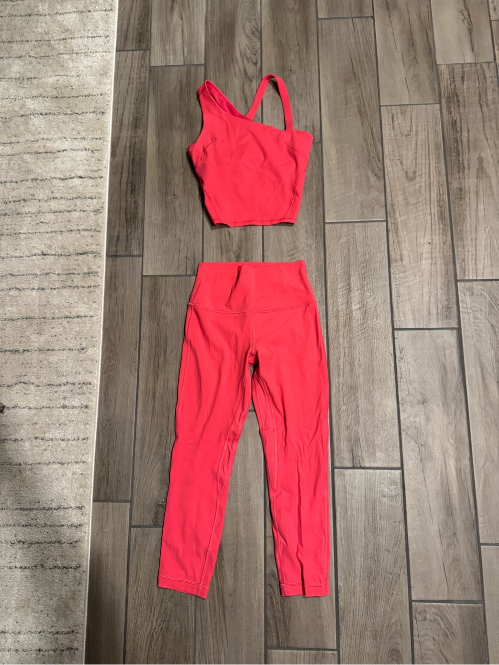 lululemon athletica Coral High-Rise Leggings & Crop Tank Set